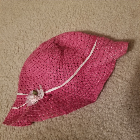 Pink straw hat - Picture 2 of 2